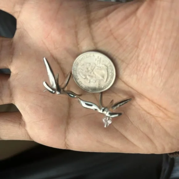 1 pair of punk silver spiked irregular shape studs earrings gothic grunge emo - Picture 6 of 7